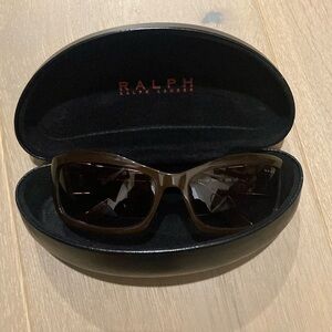 Ralph Lauren black sunglasses with case